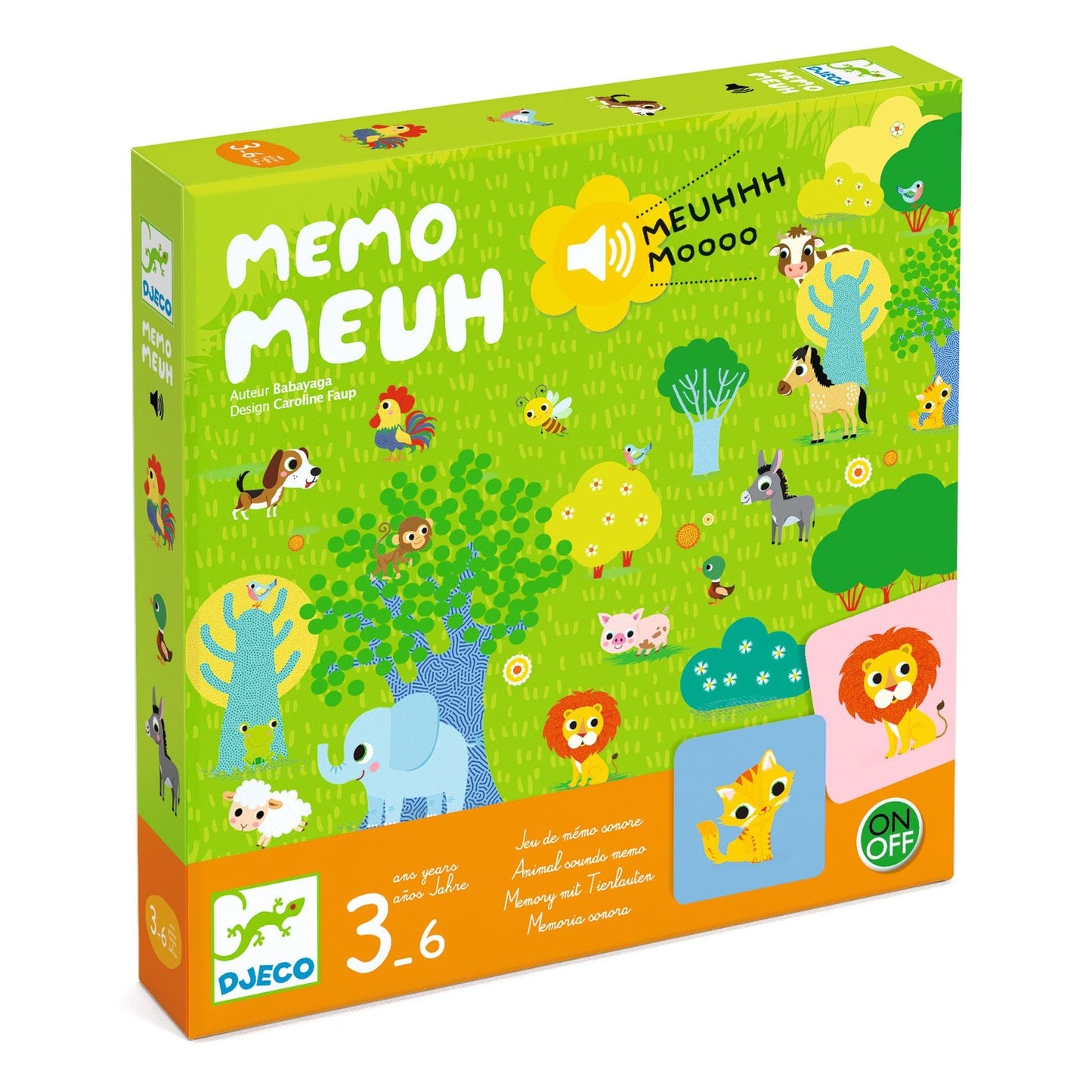 Djeco Memo Meuh Gioco di Memoria Sonora - Emotions Toy