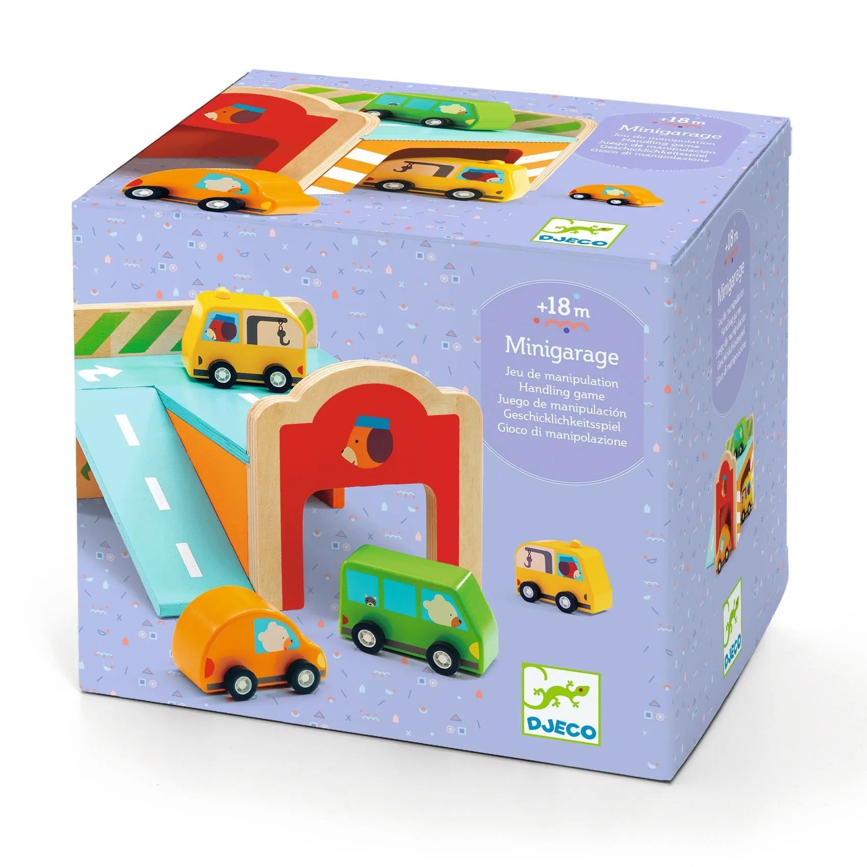 Djeco Mini garage con macchinine - Emotions Toy