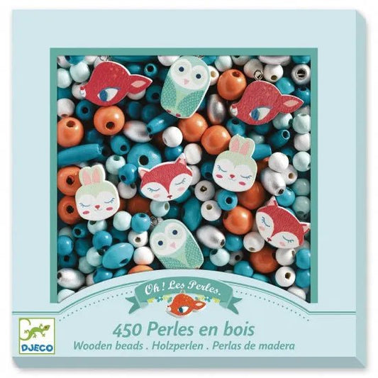 Djeco Perline in legno Animali - Emotions Toy