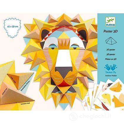 Djeco Poster 3D Leone - Emotions Toy