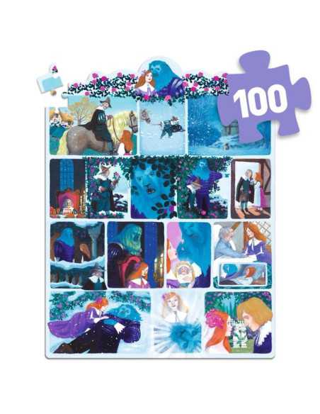 Djeco Puzzle Storia de La Bella e la Bestia 100 pz - Emotions Toy