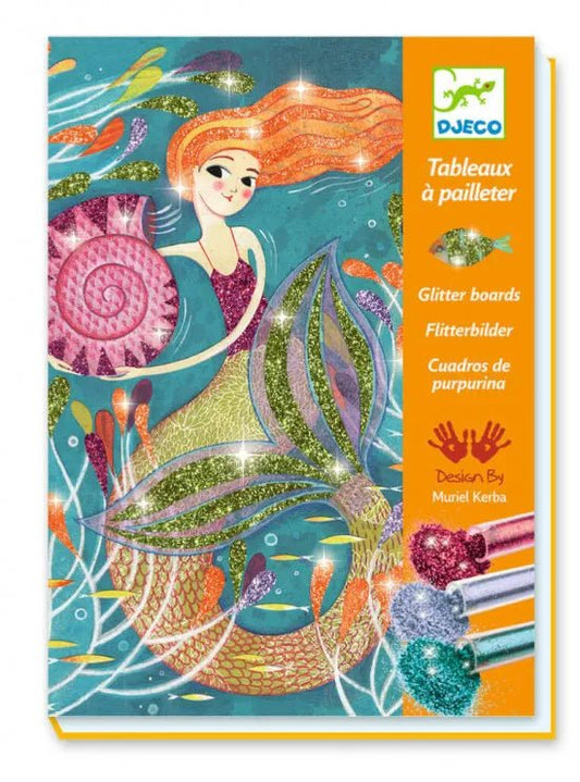 Djeco Quadri con brillantini Sirene - Emotions Toy