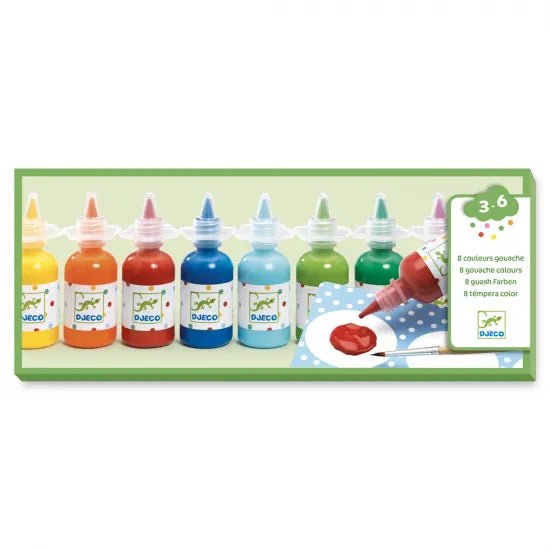 Djeco Set di colori a tempera - Emotions Toy