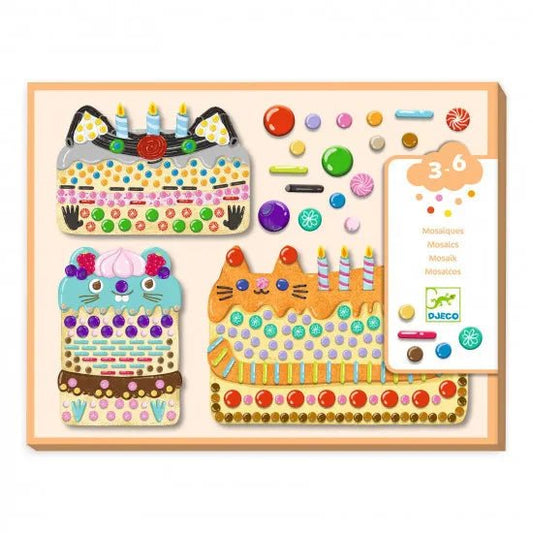 Djeco Set mosaici Torte e caramelle - Emotions Toy