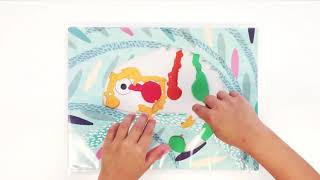 Djeco Set per dipingere con le dita Piccoli Scarabocchi - Emotions Toy