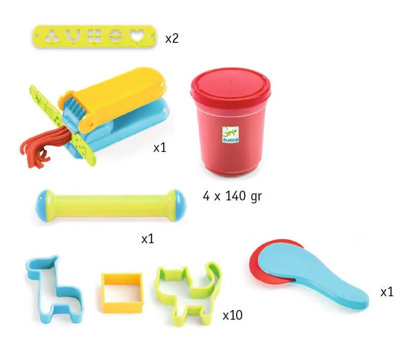 Djeco Starter Kit pasta da modellare - Emotions Toy