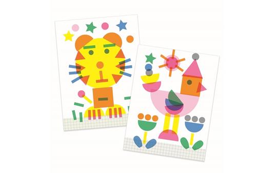 Djeco Stencil e Spugnette - Emotions Toy