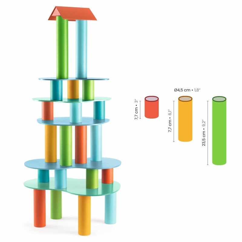 Djeco Tubulo Gioco di costruzione 33 pz - Emotions Toy