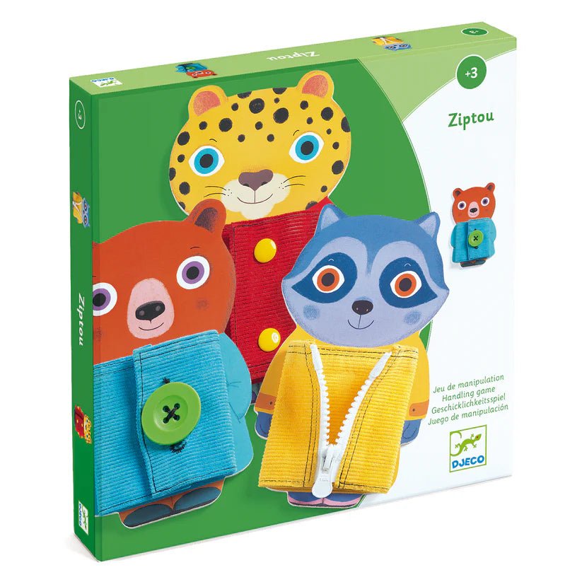 Djeco Ziptou Gioco delle allacciature - Emotions Toy