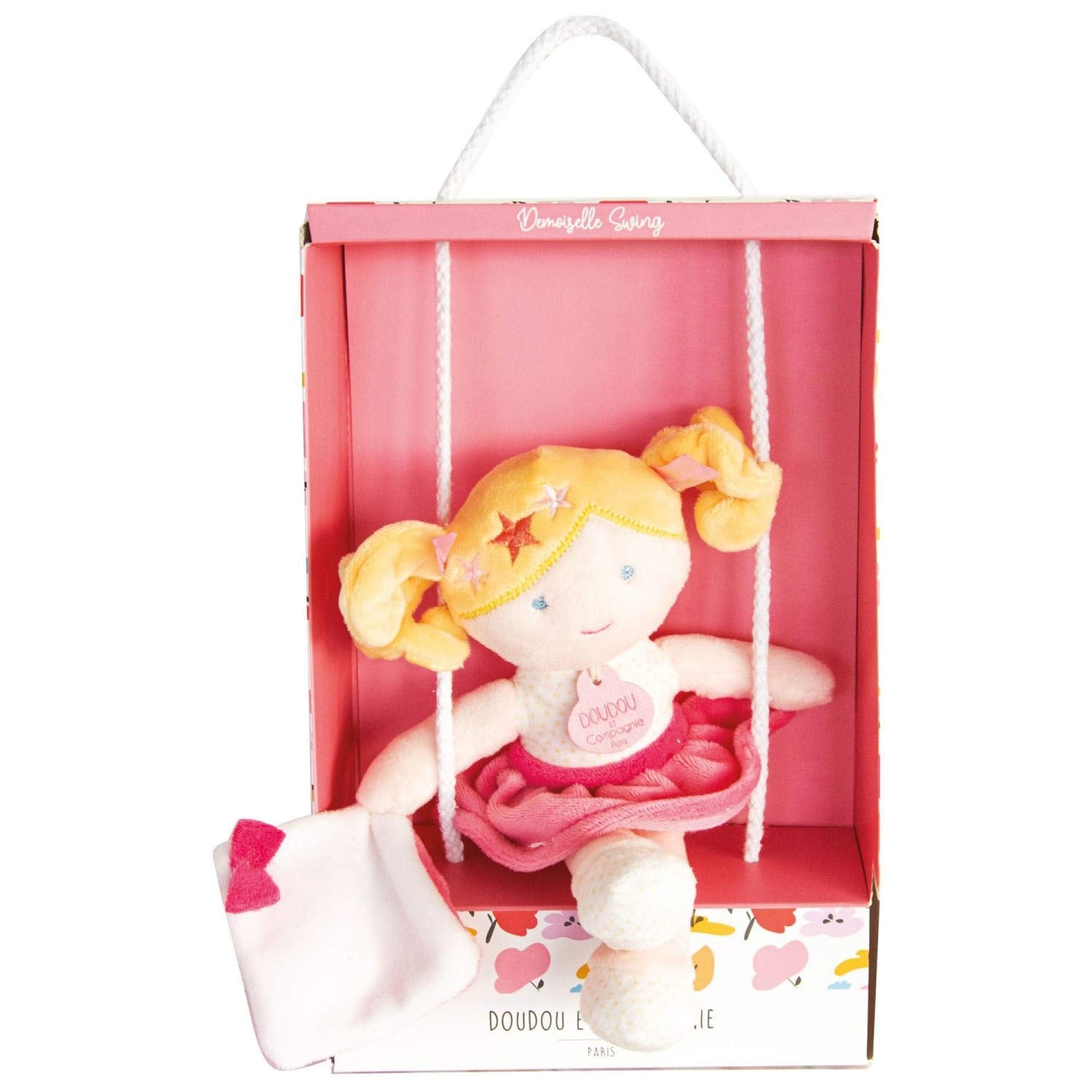 Doudou et Compagnie Les Demoiselle Swing Melle Louison 21 cm - Emotions Toy