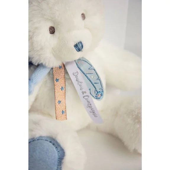 Doudou et Compagnie Peluche Acchiappasogni Orsetto Blu 22 cm - Emotions Toy