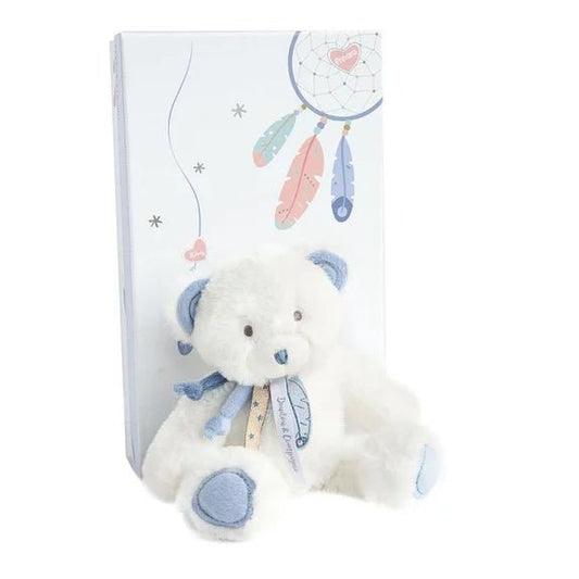 Doudou et Compagnie Peluche Acchiappasogni Orsetto Blu 22 cm - Emotions Toy