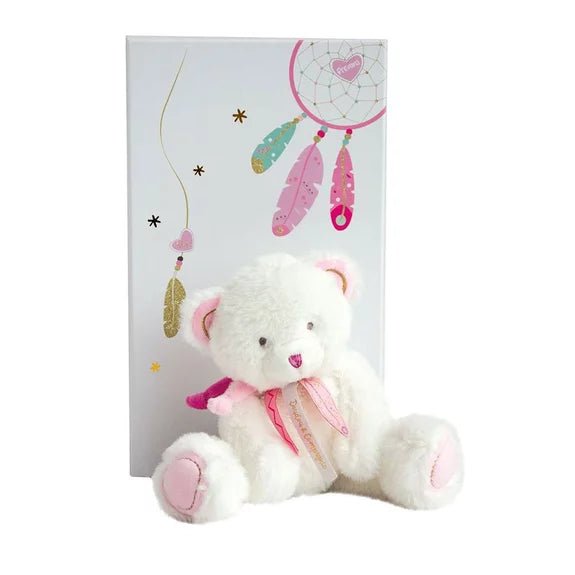 Doudou et Compagnie Peluche Acchiappasogni Orsetto Rosa 22 cm - Emotions Toy