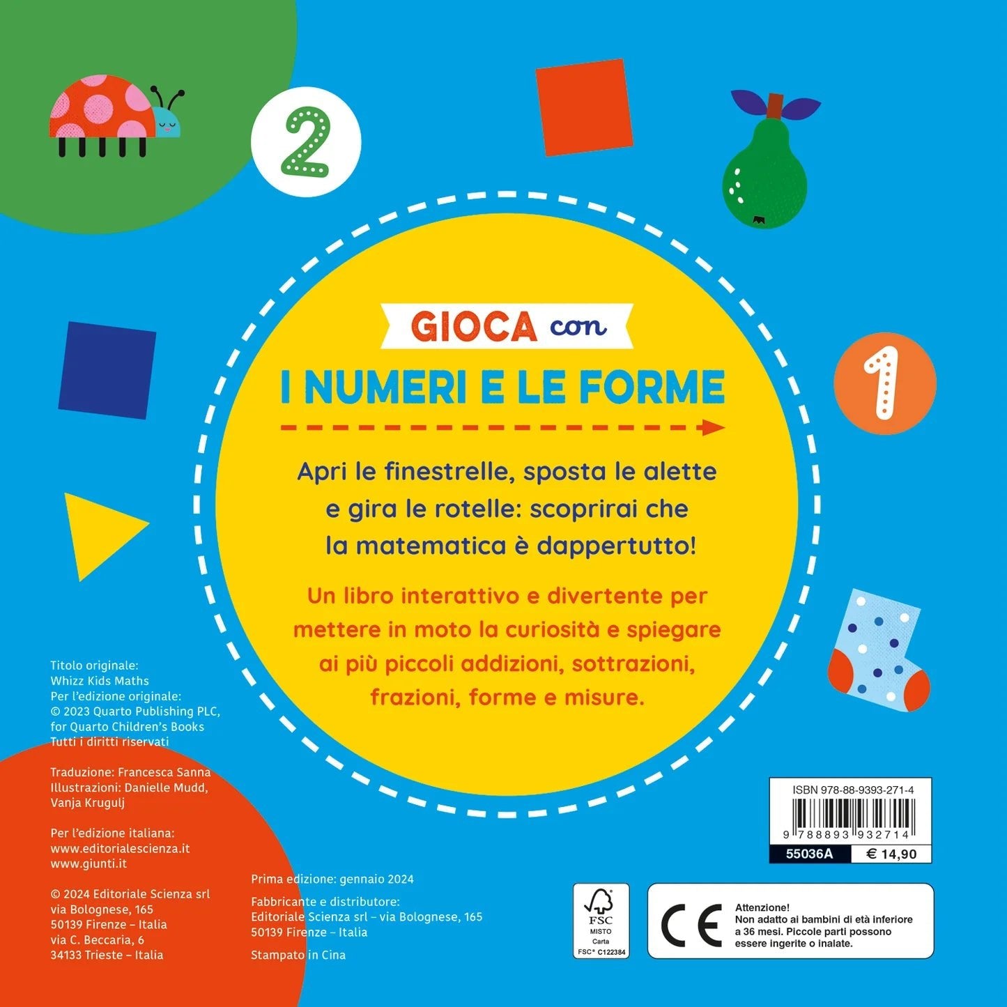 Editoriale Scienza Gioca con i Numeri e le Forme - Emotions Toy