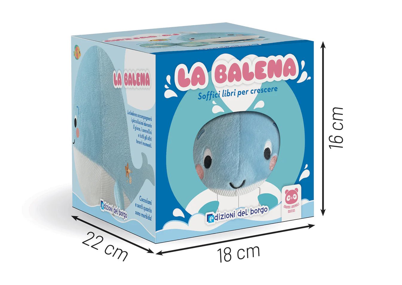 Edizioni del borgo 56827A La Balena Soffici libri per crescere - Emotions Toy