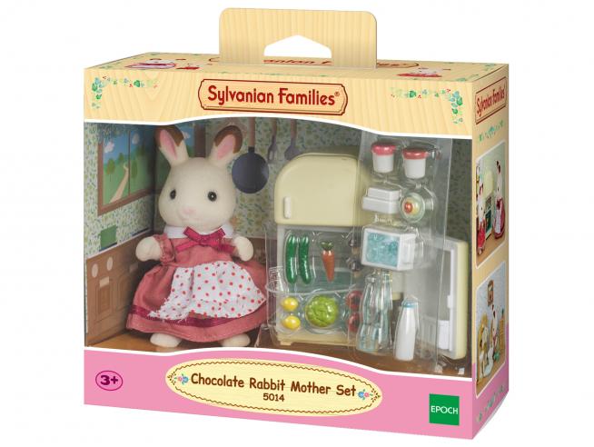 Epoch 5014 Sylvanian Family Mamma coniglio Cioccolato con frigorifero - Emotions Toy