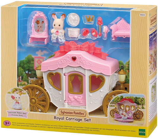 Epoch 5543 Sylvanian Family Set carrozza reale con Coniglietta Cioccolato - Emotions Toy