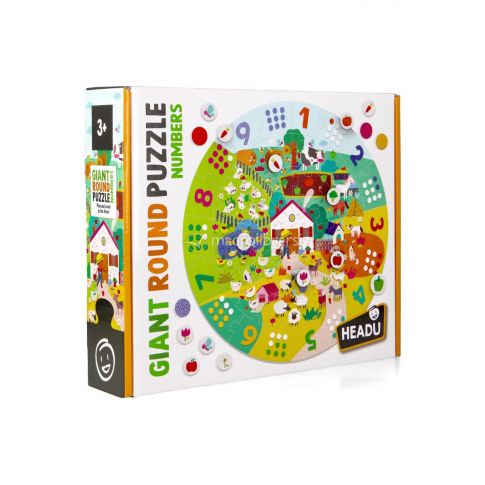 Headu MU55621 Giant Round Puzzle Numbers