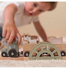 Little Dutch  Little Farm Set Pista Trenino in legno - EmotionsToy