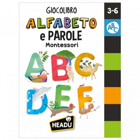 Headu IT83082 Giocolibro Alfabeto e Parole Montessori