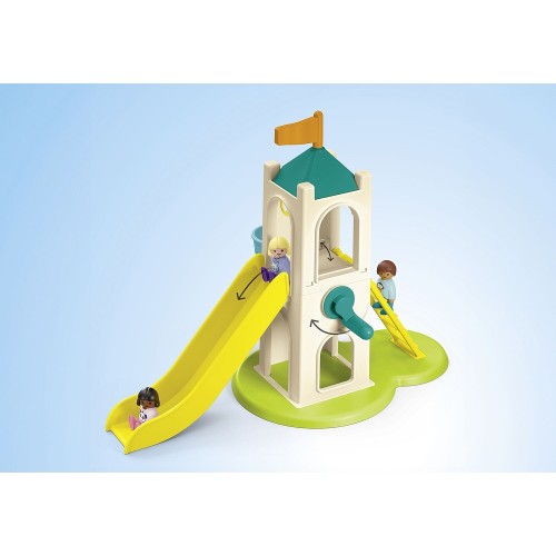 Playmobil Junior 71703 Torre delle avventure con stand dei gelati