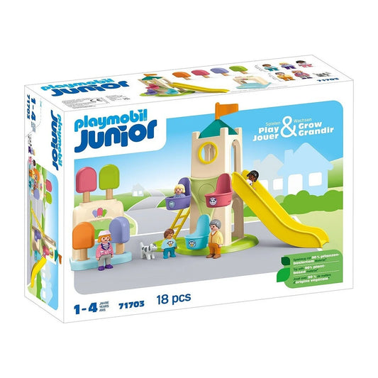 Playmobil Junior 71703 Torre delle avventure con stand dei gelati