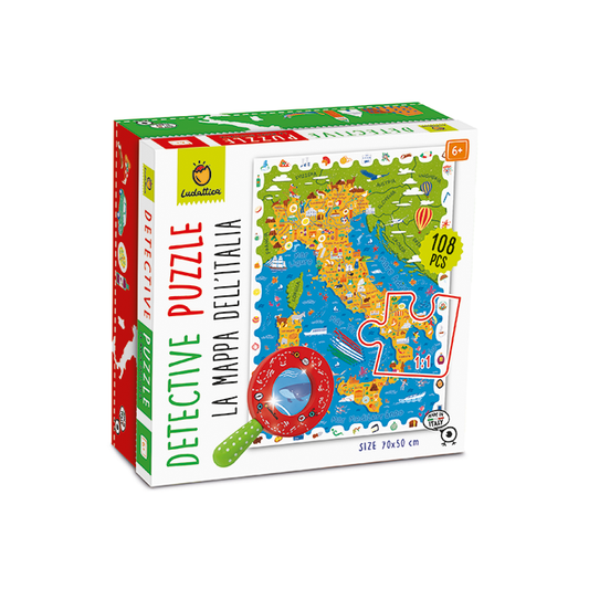 Ludattica Detective Puzzle La mappa dell'Italia