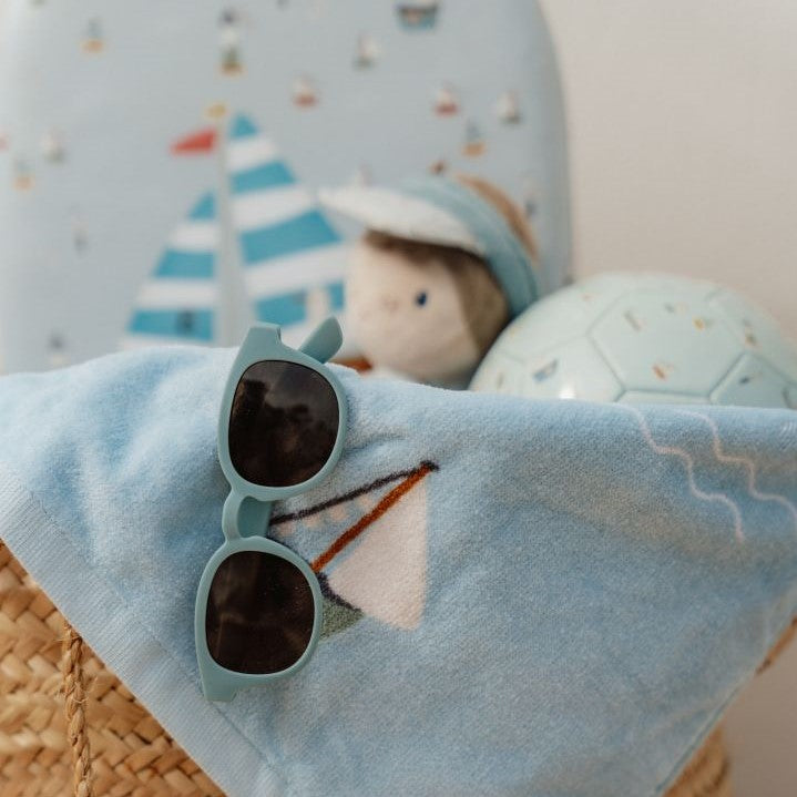 Little Dutch  Occhiali da sole Wayfarer Blu - Emotions Toy