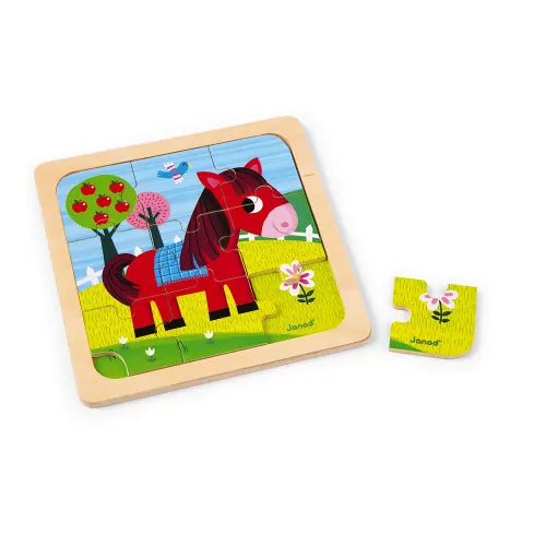 Janod Puzzle Cavallo Tornado in legno