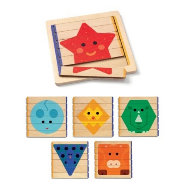 Djeco Puzzles Basic Puzzle in legno - Emotions Toy