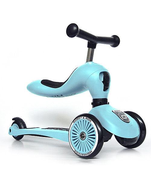 Scoot & Ride - Highwaykick 1 Blu mirtillo Kickboard con Sedile - NaturGiocando