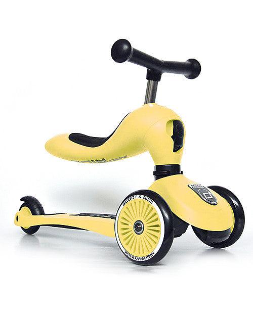 Scoot & Ride - Highwaykick 1 Giallo limone Kickboard con Sedile - NaturGiocando