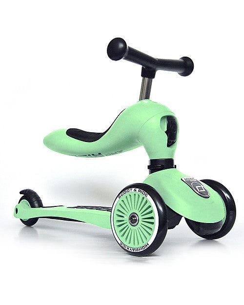 Scoot & Ride - Highwaykick 1 Verde Kiwi Kickboard con Sedile - NaturGiocando