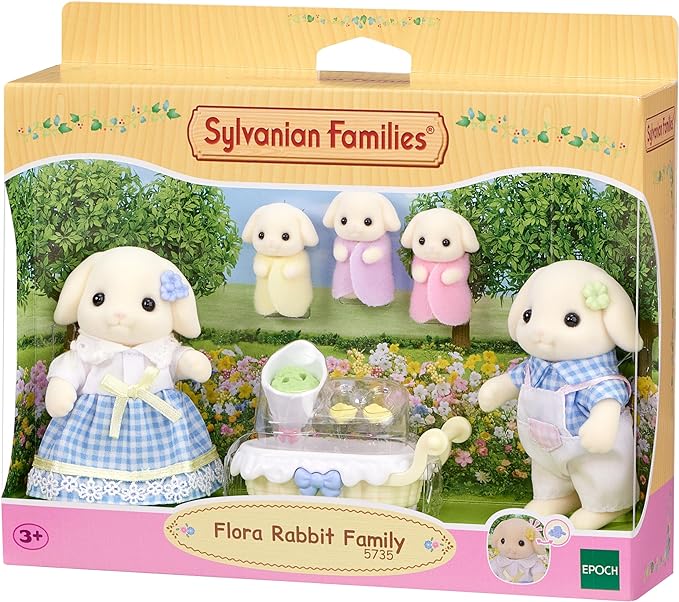 Epoch 5735 Sylvanian Family Famiglia Coniglio Flora