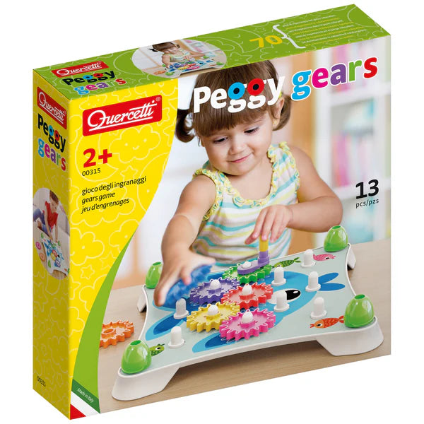 Quercetti 0315 Peggy Gears Gioco d'ingranaggi 13 pz