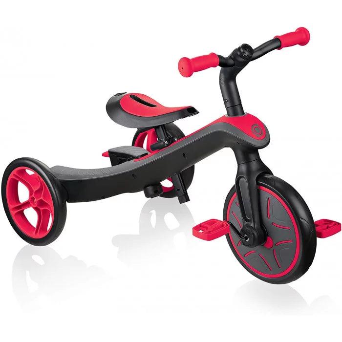 Globber  EXPLORER TRIKE 4in1 - Triciclo & balance bike Rosso - EmotionsToy