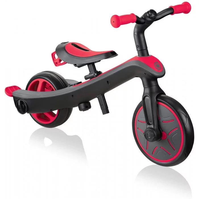 Globber  EXPLORER TRIKE 4in1 - Triciclo & balance bike Rosso - EmotionsToy